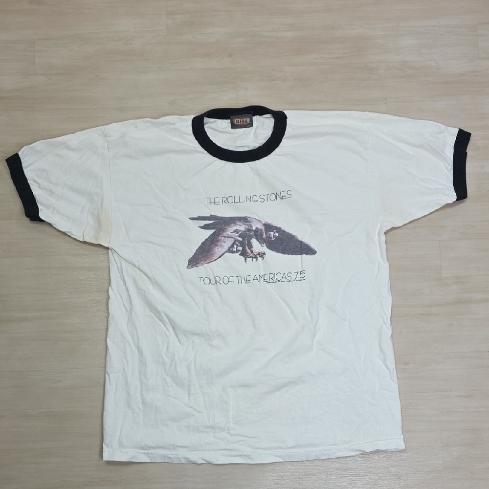 2004 Rolling Stones Tour Of‎ Americas 1975 Shirt Ringer Size XL Read